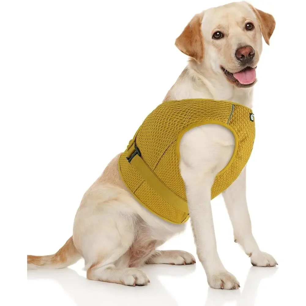 Dog Cooling Vest Harness Lightweight Cooler Jacket Sz Med w Adjustable Buckle